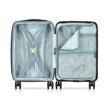 MALA BORDO EXPANSÍVEL 55 CM 4 RODAS DUPLAS - AIR ARMOUR PRETO