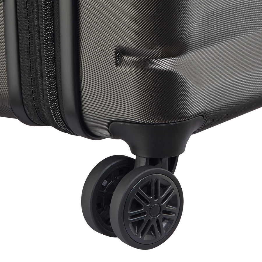 MALA BORDO EXPANSÍVEL 55 CM 4 RODAS DUPLAS - AIR ARMOUR PRETO