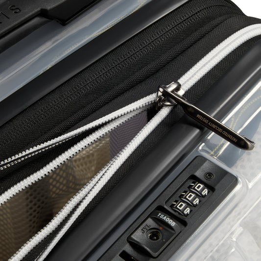 MALA BORDO EXPANSÍVEL - REMPART 2.0 CINZA TRANSLUCIDO