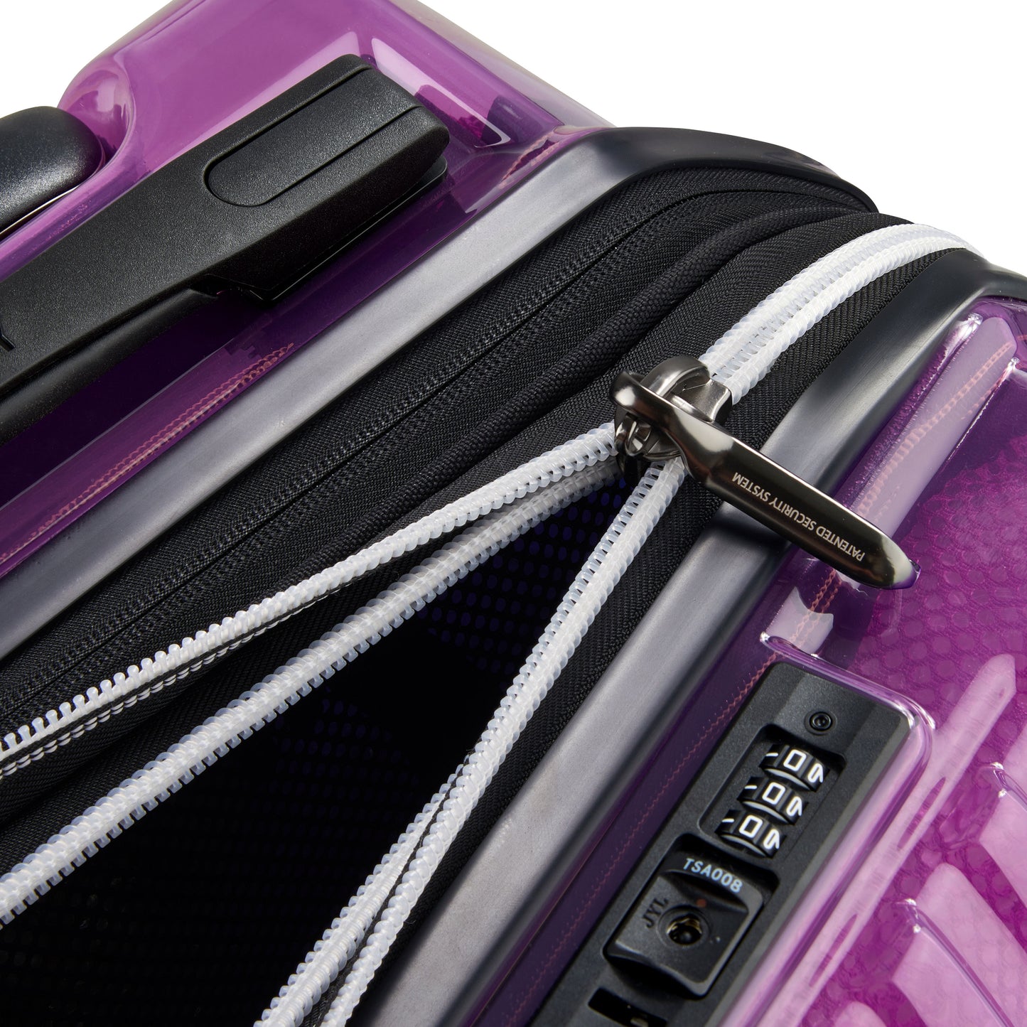 MALA BORDO EXPANSÍVEL - REMPART 2.0 VIOLETA TRANSLUCIDO