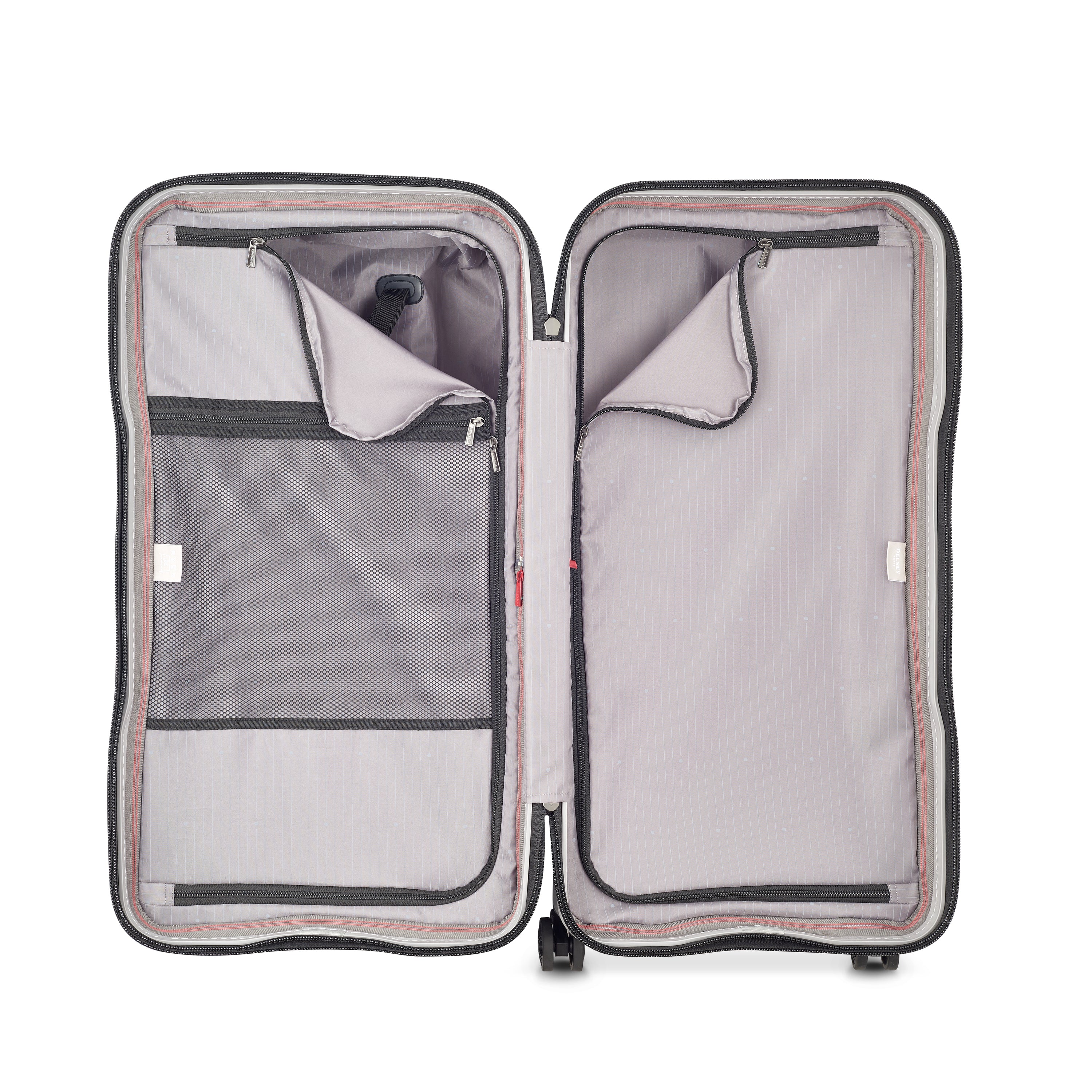Mala Trunk Média Securitime Zip Cinza | Formato Clássico | DELSEY