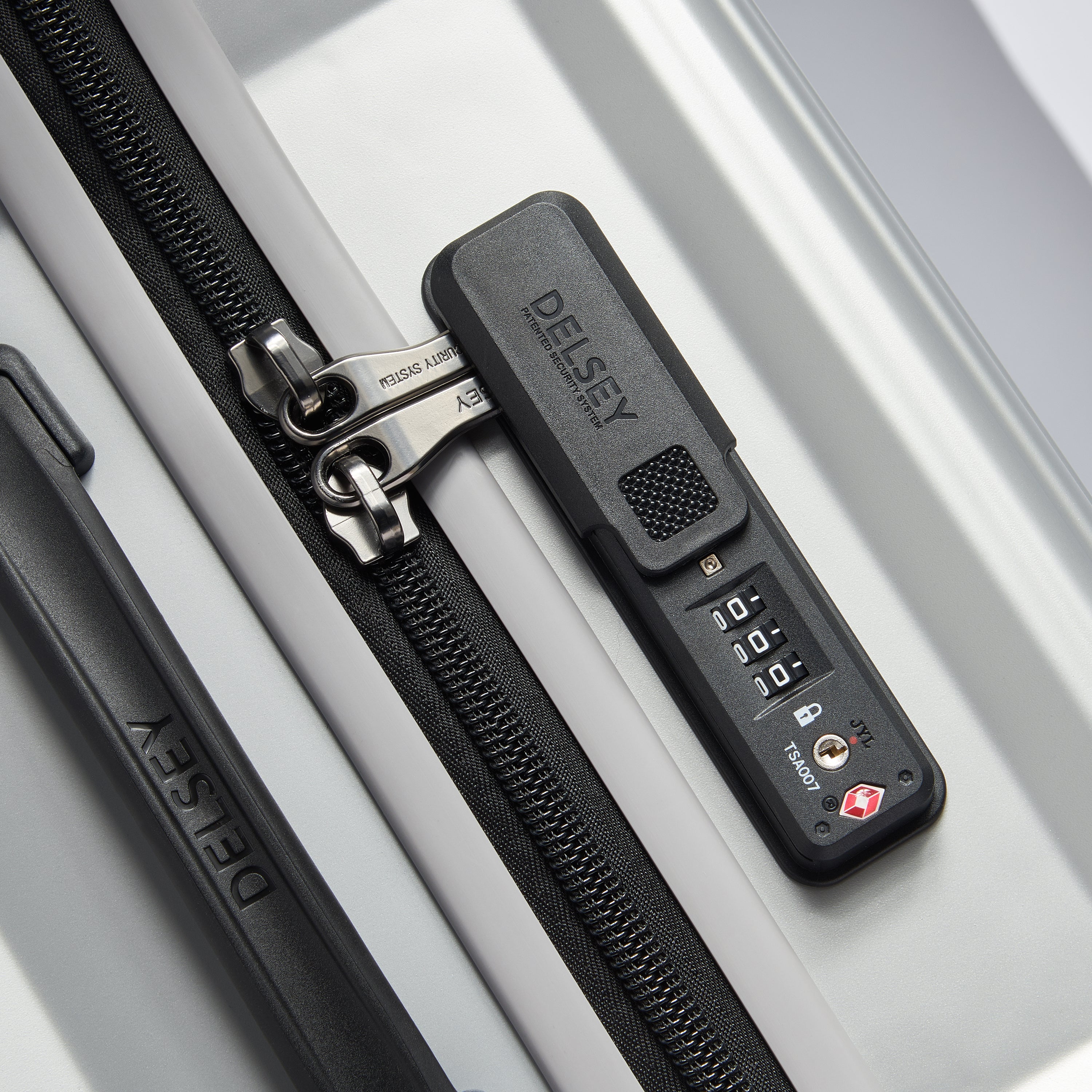 【key】SILVER SACKBUT トランプセット Mala Trunk Média Securitime Zip Cinza | Formato Clássico | DELSEY
