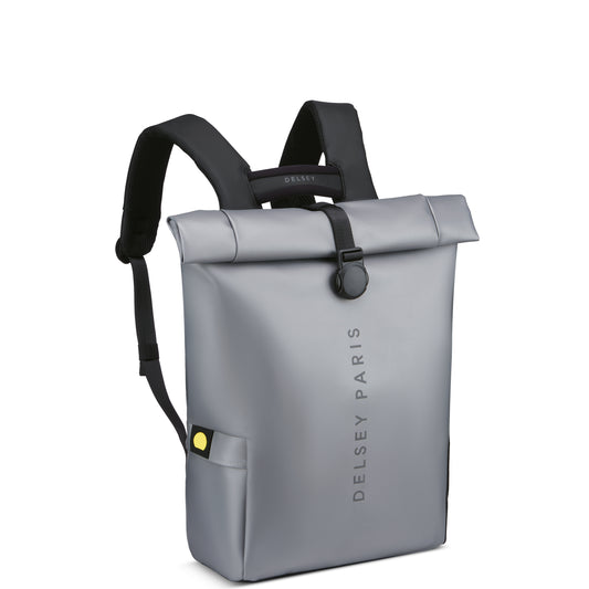 MOCHILA NOTEBOOK ROLL TOP - TURENNE CINZA CLARO