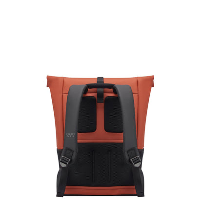 MOCHILA NOTEBOOK ROLL TOP - TURENNE VERMELHA CLARO